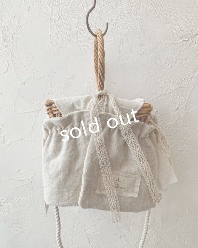 画像9: pollenbienco/アンティークレースと十字架のショルダーバスケット