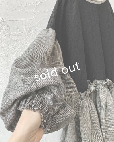 画像4: MARCHE' DE SOEUR／ブルターニュのワンピース・グレンチェック