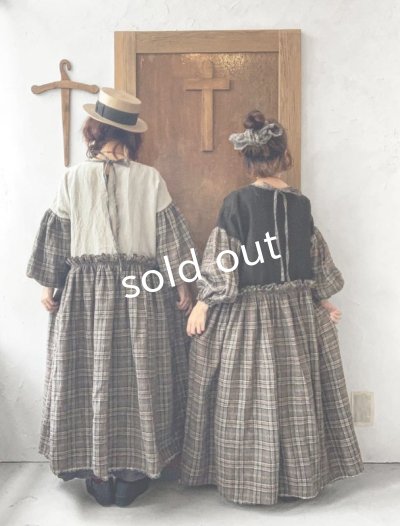 画像9: MARCHE' DE SOEUR／ブルターニュのワンピース・グレンチェック