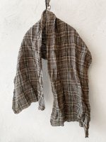 画像5: MARCHE' DE SOEUR／ウールリネンストール・ブローチ付き (5)