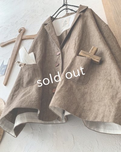 画像5: MARCHE' DE SOEUR／ハックルベリージャケット・チョコブラウニー