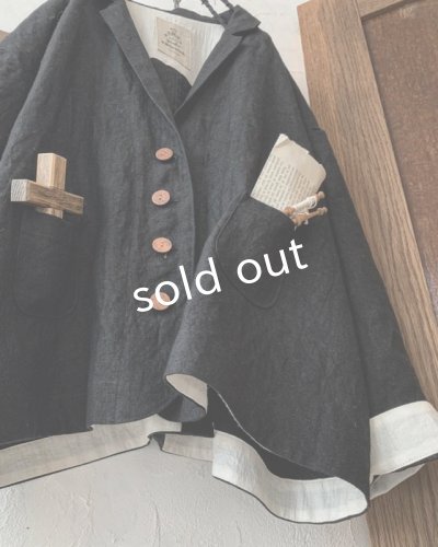 画像4: MARCHE' DE SOEUR/ハックルベリージャケット・黒