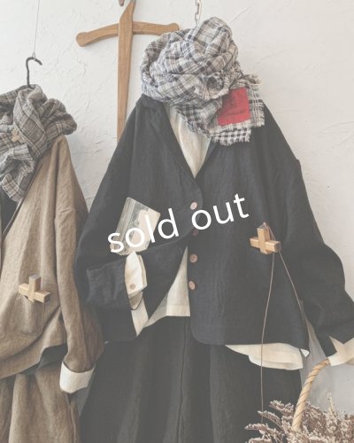 画像8: MARCHE' DE SOEUR/ハックルベリージャケット・黒