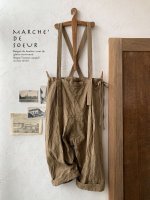 画像1: MARCHE' DE SOEUR／サスペンダーパンツ・ブラウンカーキ (1)