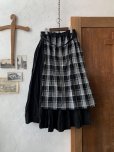 画像6: MARCHE' DE SOEUR／種蒔きポケットのスカート・黒チェック