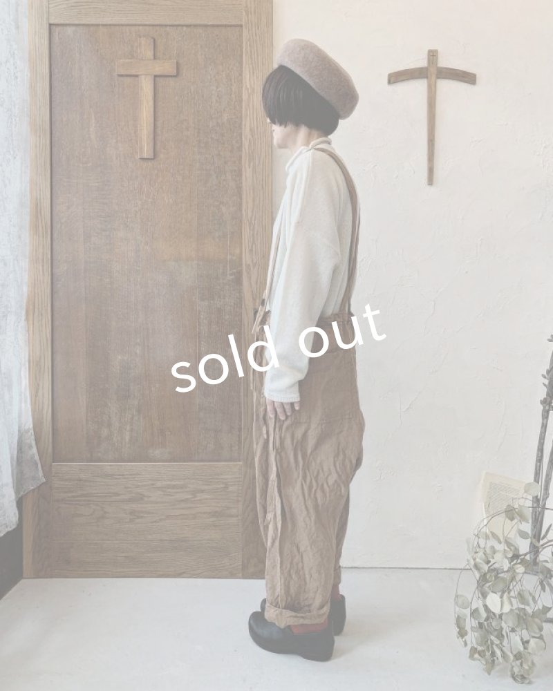 画像8: MARCHE' DE SOEUR／サスペンダーパンツ・ブラウンカーキ (8)