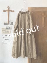 MARCHE' DE SOEUR／フリル襟のワンピース・ブラウンカーキ