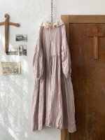 画像7: MARCHE' DE SOEUR／フリル襟パフスリーブワンピース・くすみピンク (7)