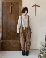 画像7: MARCHE' DE SOEUR／サスペンダーパンツ・ブラウンカーキ (7)