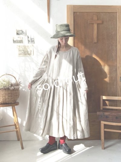 画像3: Avenue／シンプル襟ギャザーワンピース