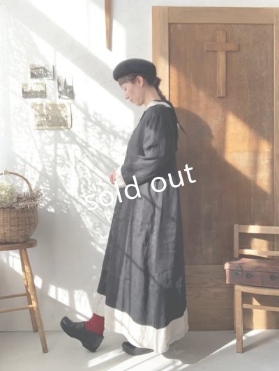 画像5: Avenue／フード付き前開きボタンギャザーワンピース