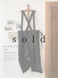 MARCHE' DE SOEUR／サスペンダーパンツ・黒