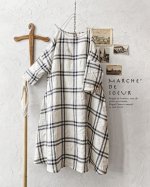 画像1: MARCHE' DE SOEUR／フレンチワンピース・フレンチチェック (1)