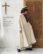画像10: MARCHE' DE SOEUR／レース付きフレンチワンピース・アンティークミルク (10)