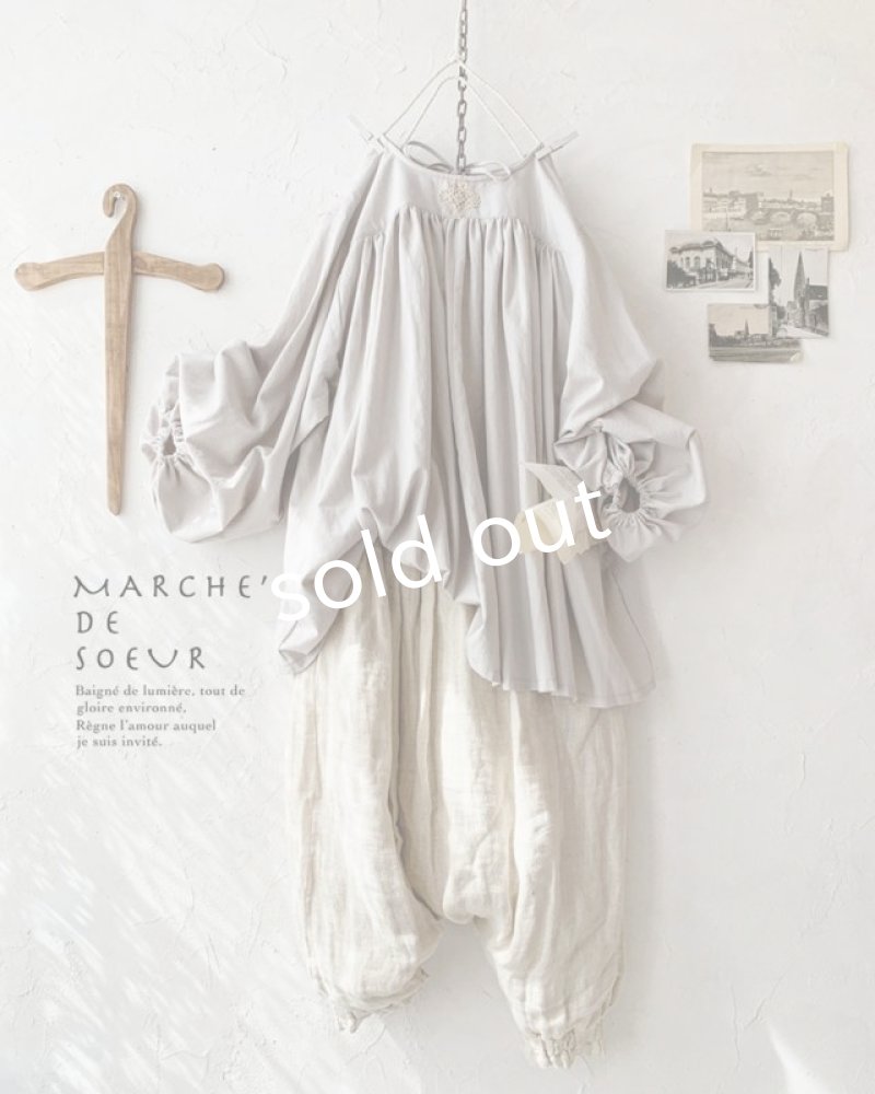 画像1: MARCHE' DE SOEUR／教会のチュニック・ライトグレー (1)