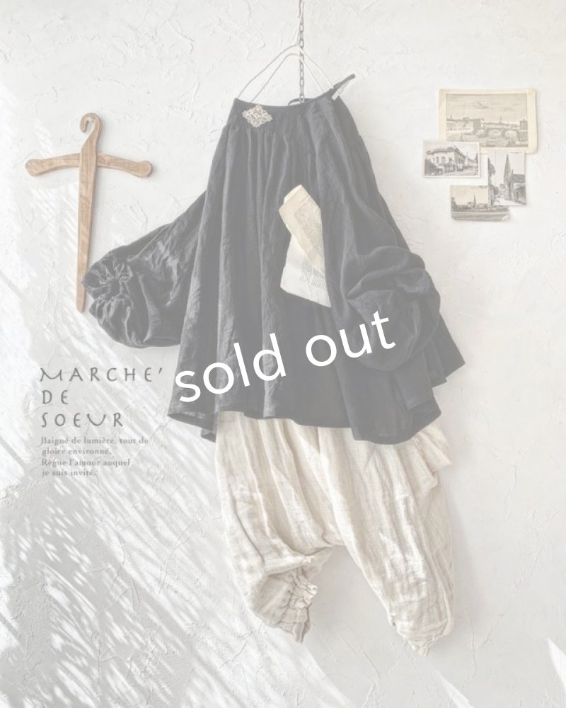 画像1: MARCHE' DE SOEUR／教会のチュニック・ブラック (1)