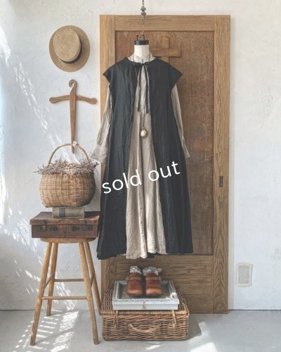 画像2: HALLELUJAH／Gilet Amish アーミッシュジレ・black