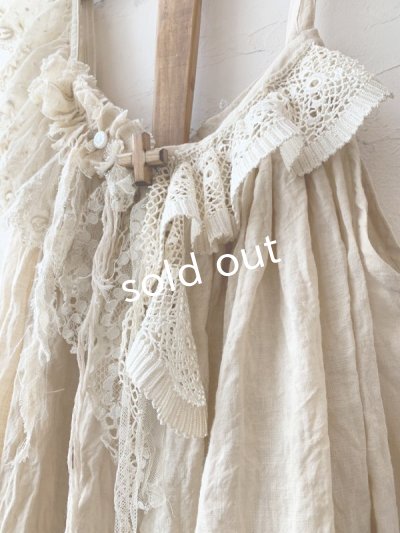 画像5: pollenbienco/アンティークレースと十字架のキャミソール・A