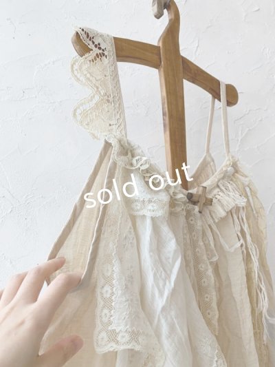 画像5: pollenbienco/アンティークレースと十字架のキャミソール・B