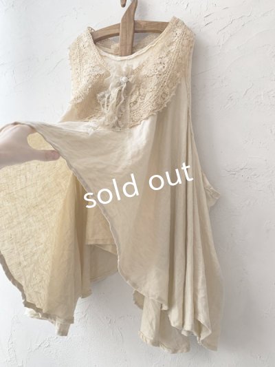 画像6: pollenbienco/アンティークレースと十字架のチュニック