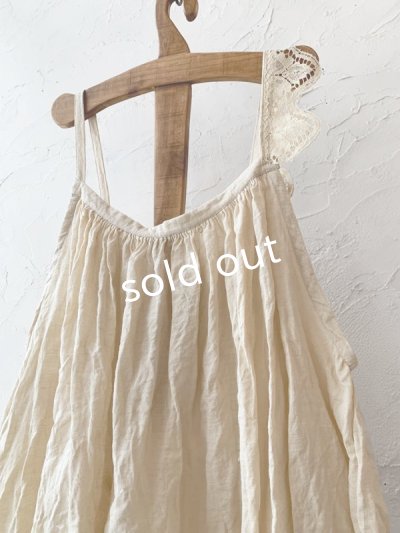 画像7: pollenbienco/アンティークレースと十字架のキャミソール・B