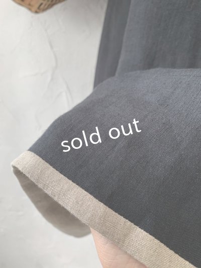 画像3: kosatofuku／リネンのスモックギャザーワンピース・ブラック