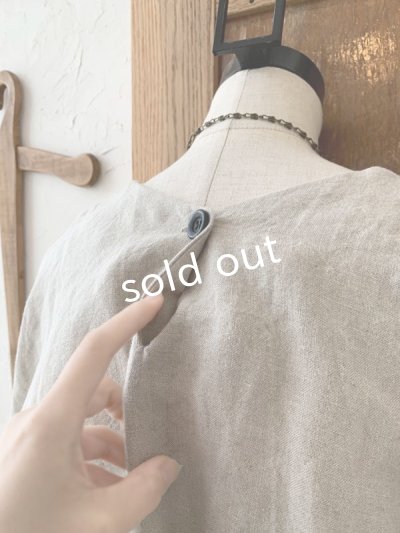 画像14: kosatofuku／リネンのナースワンピース・ブラック