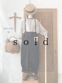 MAGALI /サロペットパンツ・ブラック