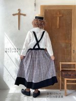 画像11: MARCHE' DE SOEUR／エプロンワンピース・黒×ブルーチェック (11)