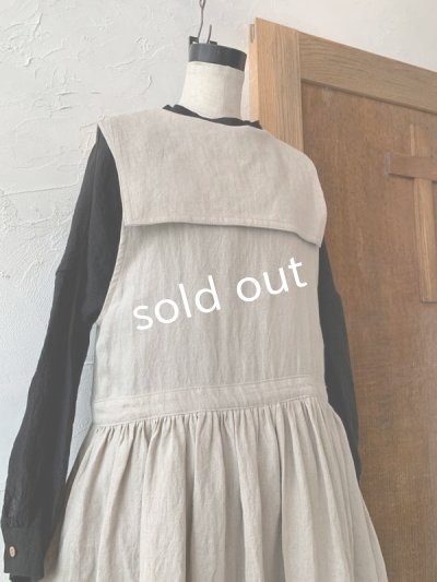 画像6: kosatofuku/セーラーカラー付きノースリーブドレス・ブラック