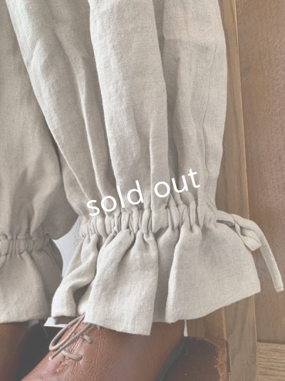 画像6: kosatofuku/ベルギーリネンのドロワーズパンツ・生成り