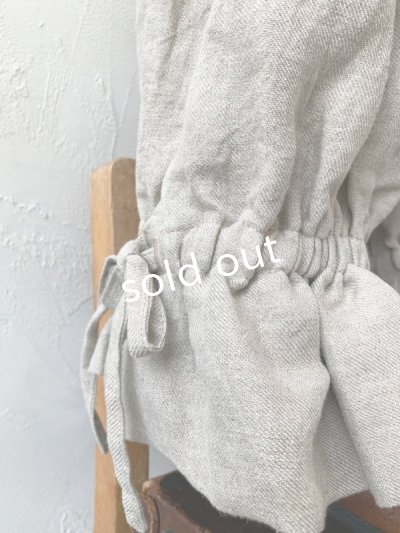 画像9: kosatofuku/ベルギーリネンのドロワーズパンツ・生成り