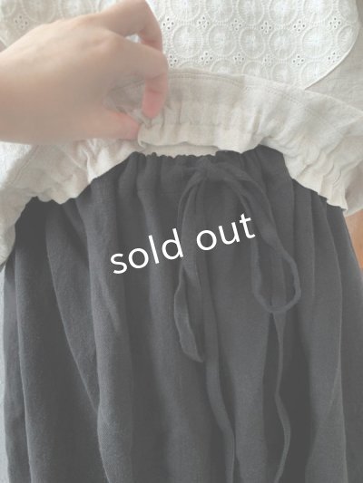 画像6: kosatofuku／ベルギーリネンのドロワーズパンツ・ブラック