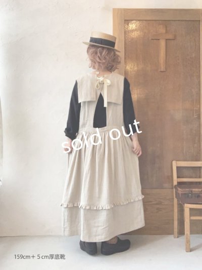 画像15: kosatofuku/セーラーカラー付きノースリーブドレス・ブラック