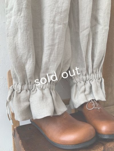 画像7: kosatofuku/ベルギーリネンのドロワーズパンツ・生成り