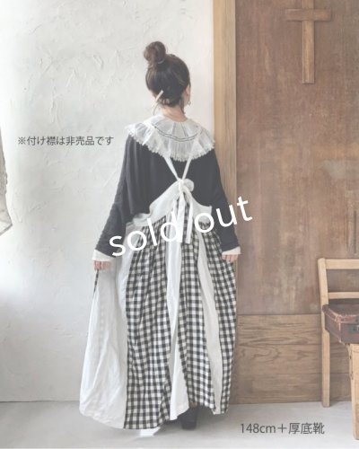 画像8: Avenue／後ろりぼんキャミワンピース・ギンガムに黒りぼん