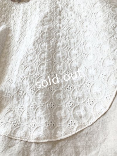 画像5: kosatofuku/プリーツカラーとレース切替のブラウス・キナリ