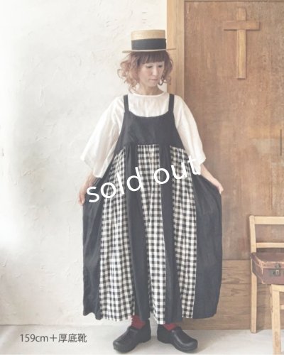 画像7: Avenue／後ろりぼんキャミワンピース・ギンガムに黒りぼん