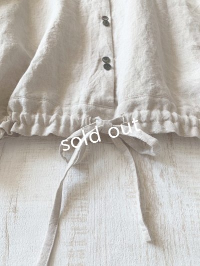 画像8: kosatofuku/プリーツカラーとレース切替のブラウス・キナリ