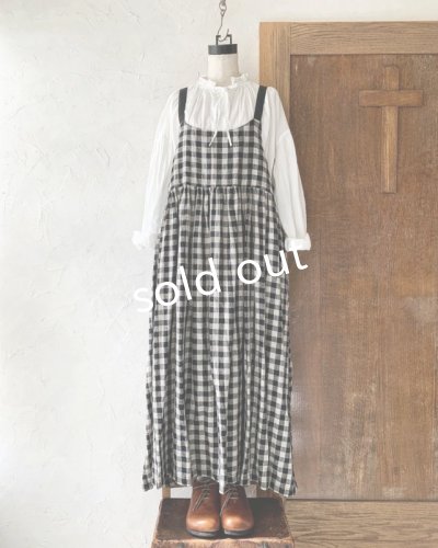 画像4: Avenue／後ろりぼんキャミワンピース・ギンガムに黒りぼん