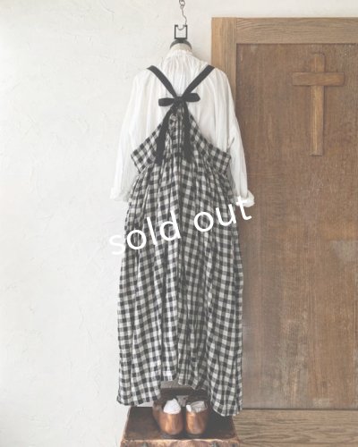 画像5: Avenue／後ろりぼんキャミワンピース・ギンガムに黒りぼん
