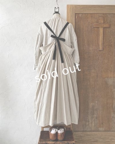 画像3: Avenue/後ろりぼんキャミワンピース・生成りに黒りぼん