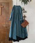 画像5: HALLELUJAH／Robe de femme de chambre 小間使いローブ衿付・turquoise