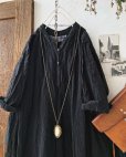 画像3: HALLELUJAH／Chemise de garçon Berger 羊飼い少年のシャツ・black