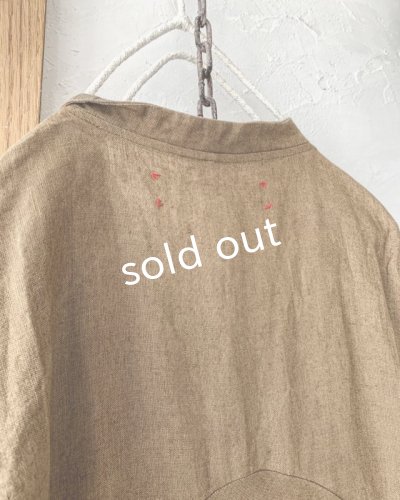 画像7: HALLELUJAH/Robe de femme de chambre 小間使いローブ衿付・brown