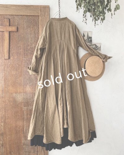 画像6: HALLELUJAH/Robe de femme de chambre 小間使いローブ衿付・brown