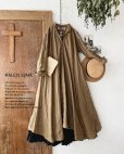 画像1: HALLELUJAH／Robe de femme de chambre 小間使いローブ衿付・brown (1)