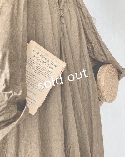 画像4: HALLELUJAH/Robe de femme de chambre 小間使いローブ衿付・brown