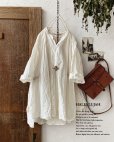 画像1: HALLELUJAH／Chemise de garçon Berger 羊飼い少年のシャツ・off-white (1)