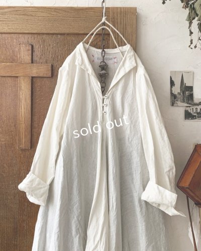 画像2: HALLELUJAH／Robe de femme de chambre 小間使いローブ衿付・off-white